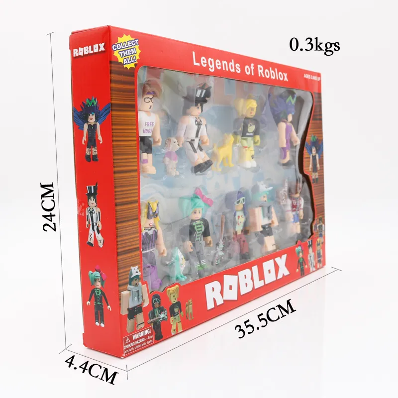 Hot selling Roblox Jogo Ao redor Boneca Boneca Boneca Boneca Grande Coleção  Virtual World Children Montado Brinquedo Bloco de Construção